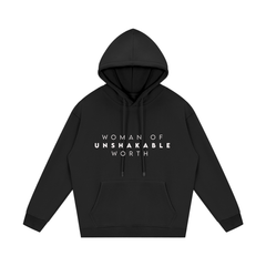 woman of unshakable worth Fleece Hoodie